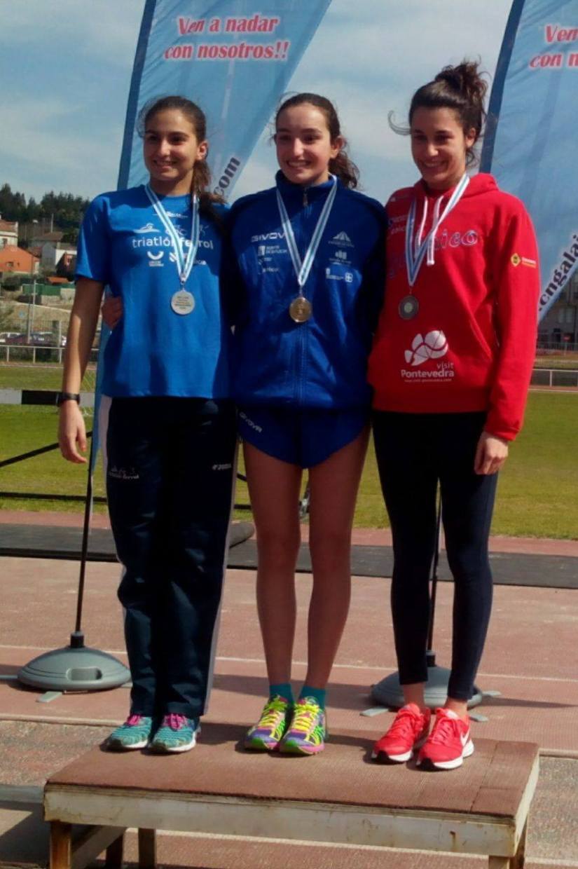 Podium Cadete femenino  ,  "Nada e Corre" Pontevedra 2015